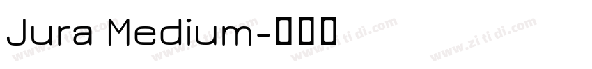 Jura Medium字体转换